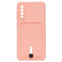 Чехол-накладка для Samsung A307 Galaxy A30s (светло-розовый) - SC304 с картхолдером