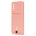 Чехол-накладка для Samsung A505 Galaxy A50 (светло-розовый) - SC304 с картхолдером