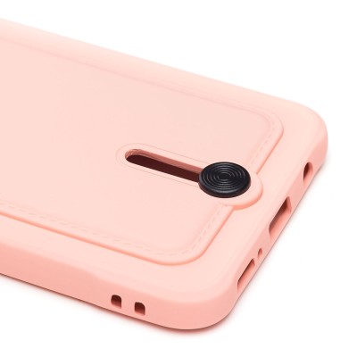 Чехол-накладка для Samsung A505 Galaxy A50 (светло-розовый) - SC304 с картхолдером