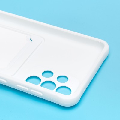 Чехол-накладка для Samsung A336 Galaxy A33 5G (белый) - SC304 с картхолдером