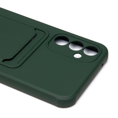 Чехол-накладка для Samsung A346 Galaxy A34 (темно-зеленый) - SC304 с картхолдером Чехол-накладка для Samsung A346 Galaxy A34 (темно-зеленый) - SC304 с картхолдером