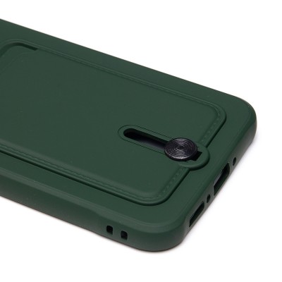 Чехол-накладка для Samsung A346 Galaxy A34 (темно-зеленый) - SC304 с картхолдером Чехол-накладка для Samsung A346 Galaxy A34 (темно-зеленый) - SC304 с картхолдером