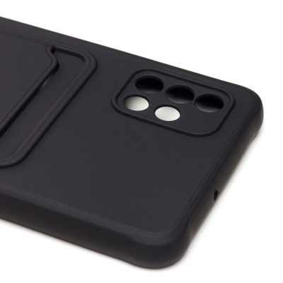 Чехол-накладка для Samsung A515 Galaxy A51 4G (черный) - SC304 с картхолдером