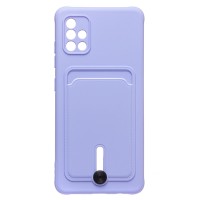 Чехол-накладка для Samsung A515 Galaxy A51 4G (темно-фиолетовый) - SC304 с картхолдером Чехол-накладка для Samsung A515 Galaxy A51 4G (темно-фиолетовый) - SC304 с картхолдером