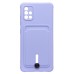 Чехол-накладка для Samsung A515 Galaxy A51 4G (темно-фиолетовый) - SC304 с картхолдером