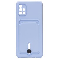 Чехол-накладка для Samsung A515 Galaxy A51 4G (светло-фиолетовый) - SC304 с картхолдером