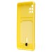 Чехол-накладка для Samsung A515 Galaxy A51 4G (желтый) - SC304 с картхолдером