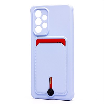 Чехол-накладка для Samsung A536 Galaxy A53 5G (светло-фиолетовый) - SC304 с картхолдером