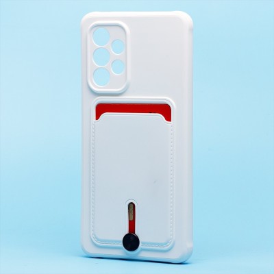 Чехол-накладка для Samsung A536 Galaxy A53 5G (белый) - SC304 с картхолдером