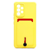 Чехол-накладка для Samsung A536 Galaxy A53 5G (желтый) - SC304 с картхолдером Чехол-накладка для Samsung A536 Galaxy A53 5G (желтый) - SC304 с картхолдером