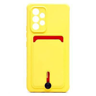 Чехол-накладка для Samsung A536 Galaxy A53 5G (желтый) - SC304 с картхолдером Чехол-накладка для Samsung A536 Galaxy A53 5G (желтый) - SC304 с картхолдером