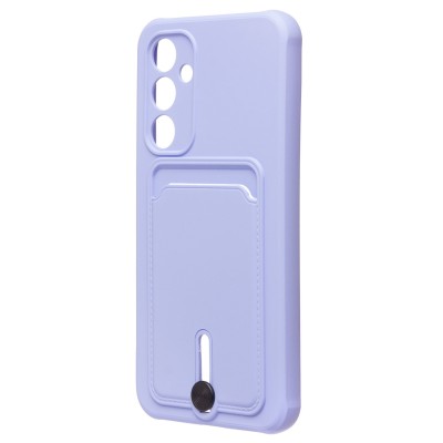 Чехол-накладка для Samsung A546 Galaxy A54 (темно-фиолетовый) - SC304 с картхолдером