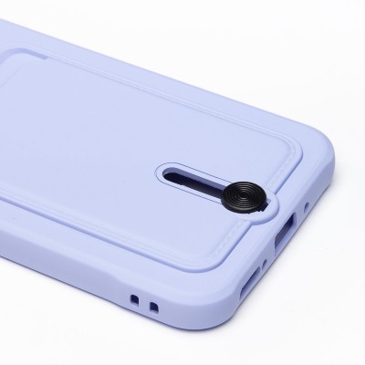 Чехол-накладка для Samsung A546 Galaxy A54 (темно-фиолетовый) - SC304 с картхолдером