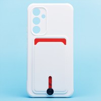 Чехол-накладка для Samsung A546 Galaxy A54 (белый) - SC304 с картхолдером