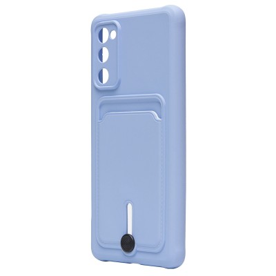 Чехол-накладка для Samsung G780 Galaxy S20FE (светло-фиолетовый) - SC304 с картхолдером