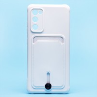 Чехол-накладка для Samsung G780 Galaxy S20FE (белый) - SC304 с картхолдером
