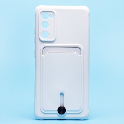 Чехол-накладка для Samsung G780 Galaxy S20FE (белый) - SC304 с картхолдером