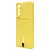 Чехол-накладка для Samsung G990 Galaxy S21FE (желтый) - SC304 с картхолдером Чехол-накладка для Samsung G990 Galaxy S21FE (желтый) - SC304 с картхолдером