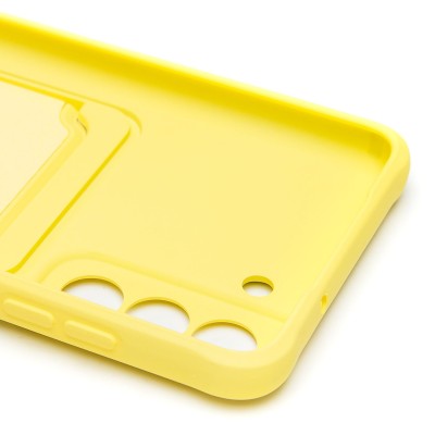 Чехол-накладка для Samsung G990 Galaxy S21FE (желтый) - SC304 с картхолдером Чехол-накладка для Samsung G990 Galaxy S21FE (желтый) - SC304 с картхолдером