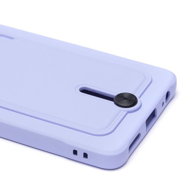 Чехол-накладка для Tecno Spark 10 Pro (светло-фиолетовый) - SC304 с картхолдером