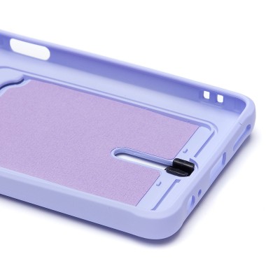 Чехол-накладка для Tecno Spark 10 Pro (светло-фиолетовый) - SC304 с картхолдером