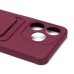 Чехол-накладка для Tecno Spark 10C (бордовый) - SC304 с картхолдером