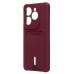 Чехол-накладка для Tecno Spark 20 Pro (бордовый) - SC304 с картхолдером