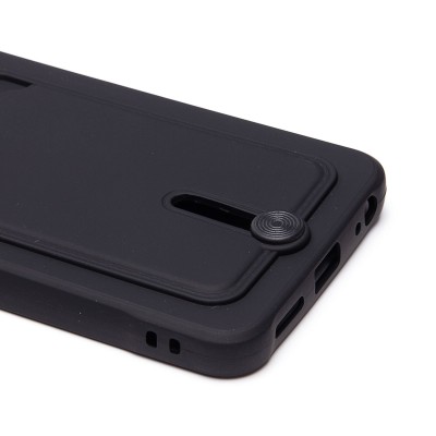 Чехол-накладка для Tecno Spark 20C (черный) - SC304 с картхолдером