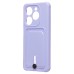 Чехол-накладка для Tecno Spark 20C (светло-фиолетовый) - SC304 с картхолдером