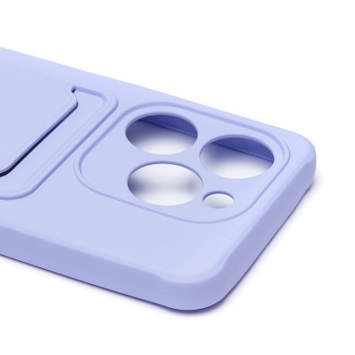 Чехол-накладка для Tecno Spark 20C (светло-фиолетовый) - SC304 с картхолдером