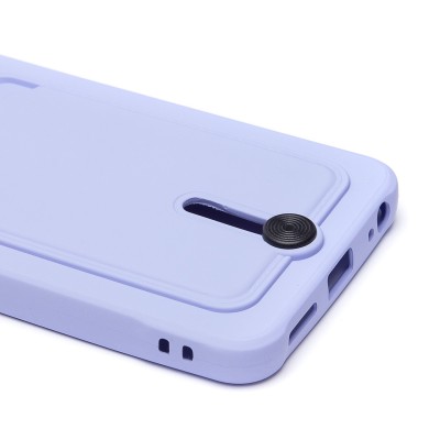 Чехол-накладка для Tecno Spark 20C (светло-фиолетовый) - SC304 с картхолдером