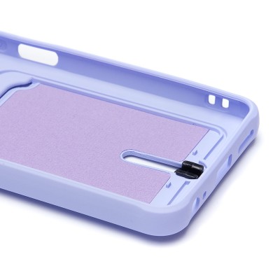 Чехол-накладка для Tecno Spark 20C (светло-фиолетовый) - SC304 с картхолдером