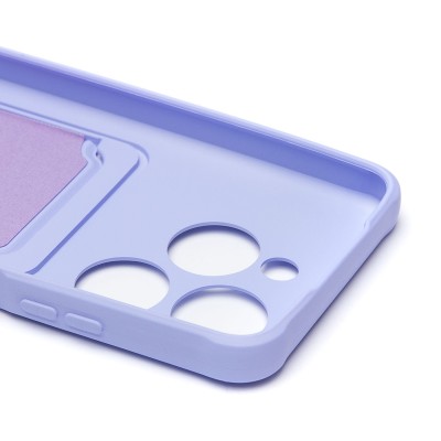 Чехол-накладка для Tecno Spark 20C (светло-фиолетовый) - SC304 с картхолдером