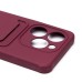 Чехол-накладка для Tecno Spark 20C (бордовый) - SC304 с картхолдером