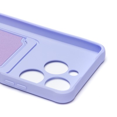 Чехол-накладка для Tecno Spark 20C (светло-фиолетовый) - SC304 с картхолдером