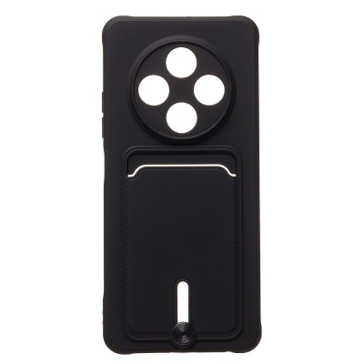 Чехол-накладка для Tecno Spark 30 4G (черный) - SC304 с картхолдером