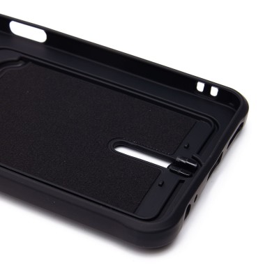 Чехол-накладка для Tecno Spark 30 4G (черный) - SC304 с картхолдером