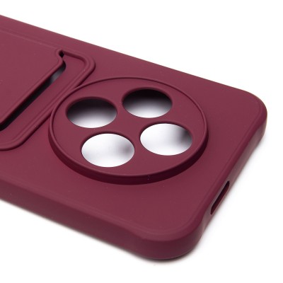 Чехол-накладка для Tecno Spark 30 4G (бордовый) - SC304 с картхолдером