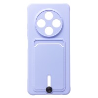 Чехол-накладка для Tecno Spark 30 4G (светло-фиолетовый) - SC304 с картхолдером