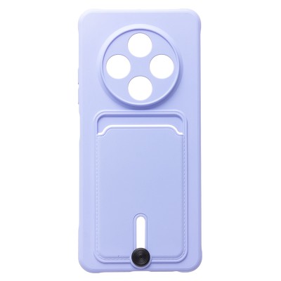 Чехол-накладка для Tecno Spark 30 4G (светло-фиолетовый) - SC304 с картхолдером