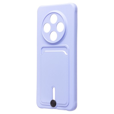 Чехол-накладка для Tecno Spark 30 4G (светло-фиолетовый) - SC304 с картхолдером