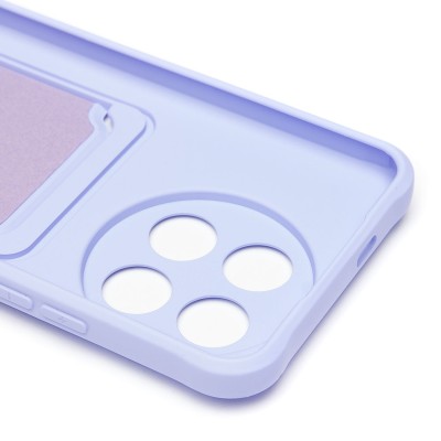 Чехол-накладка для Tecno Spark 30 Pro (светло-фиолетовый) - SC304 с картхолдером