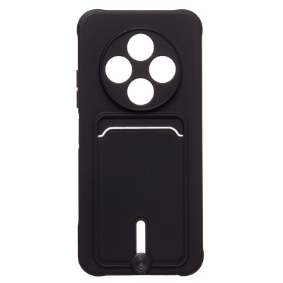 Чехол-накладка для Tecno Spark 30C 4G (черный) - SC304 с картхолдером