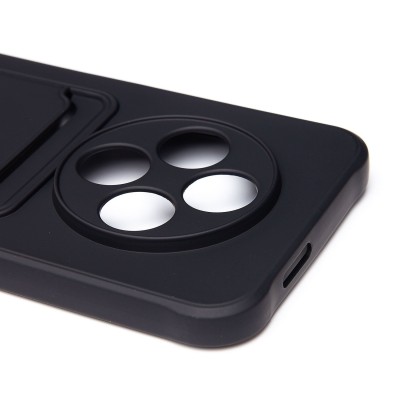 Чехол-накладка для Tecno Spark 30C 4G (черный) - SC304 с картхолдером