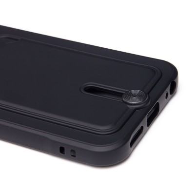 Чехол-накладка для Tecno Spark 30C 4G (черный) - SC304 с картхолдером