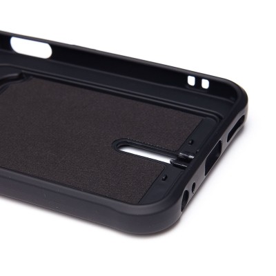 Чехол-накладка для Tecno Spark 30C 4G (черный) - SC304 с картхолдером