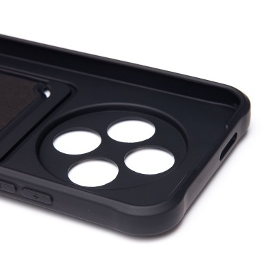 Чехол-накладка для Tecno Spark 30C 4G (черный) - SC304 с картхолдером