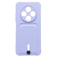 Чехол-накладка для Tecno Spark 30C 4G (светло-фиолетовый) - SC304 с картхолдером