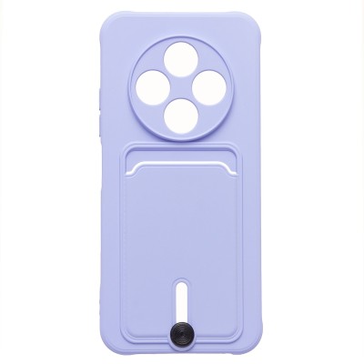 Чехол-накладка для Tecno Spark 30C 4G (светло-фиолетовый) - SC304 с картхолдером