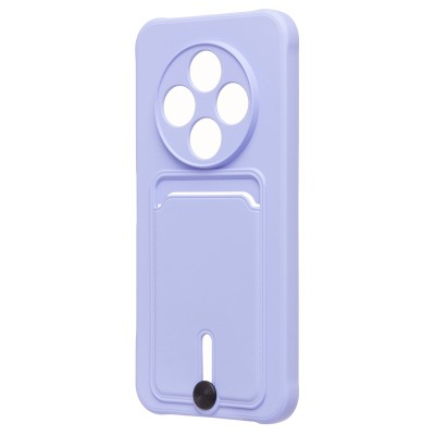 Чехол-накладка для Tecno Spark 30C 4G (светло-фиолетовый) - SC304 с картхолдером